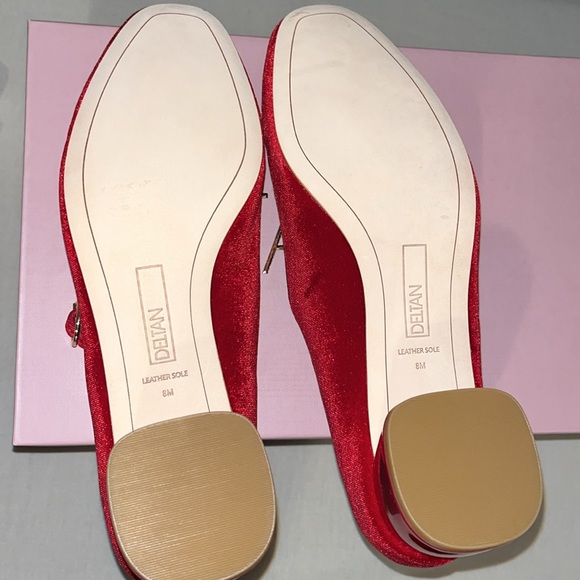 NWOB Grace Velvet Mary Jane Block Heel Pumps Sz 8 - Picture 5 of 5